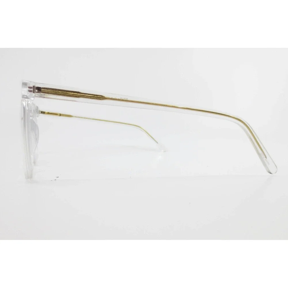 Dito OG-202219 CRY Clear Square Eyeglass Frames Gold Tone Core Wire 57-18-140